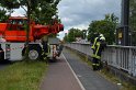 Unfall zwischen zwei KVB Bahnen Koeln Hoehenhaus Im Weidenbruch P205